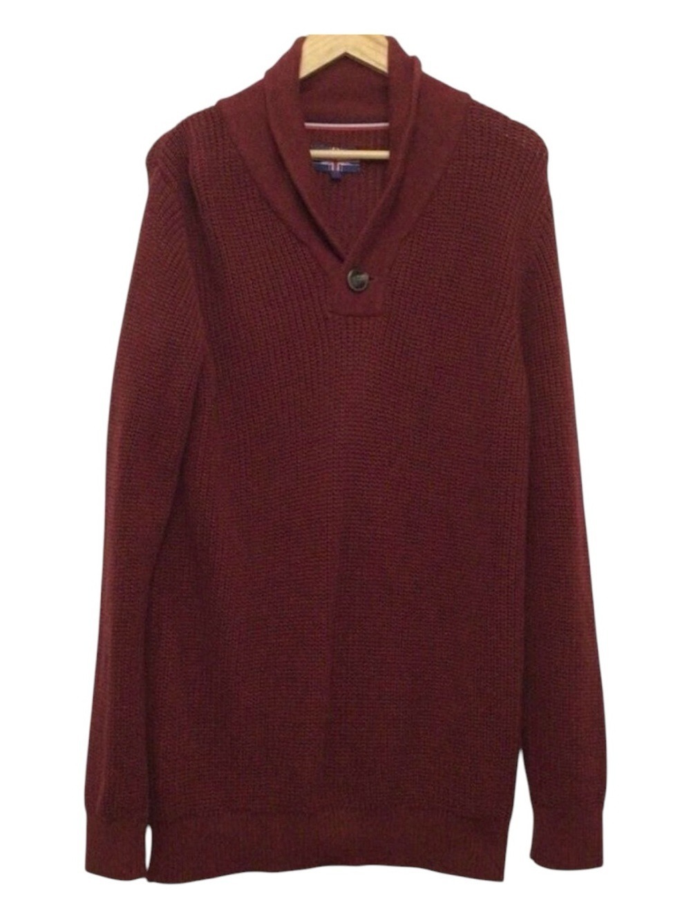 SOUL of London 2XL 100% organic cotton knit sweater men Gorpcore Normcore